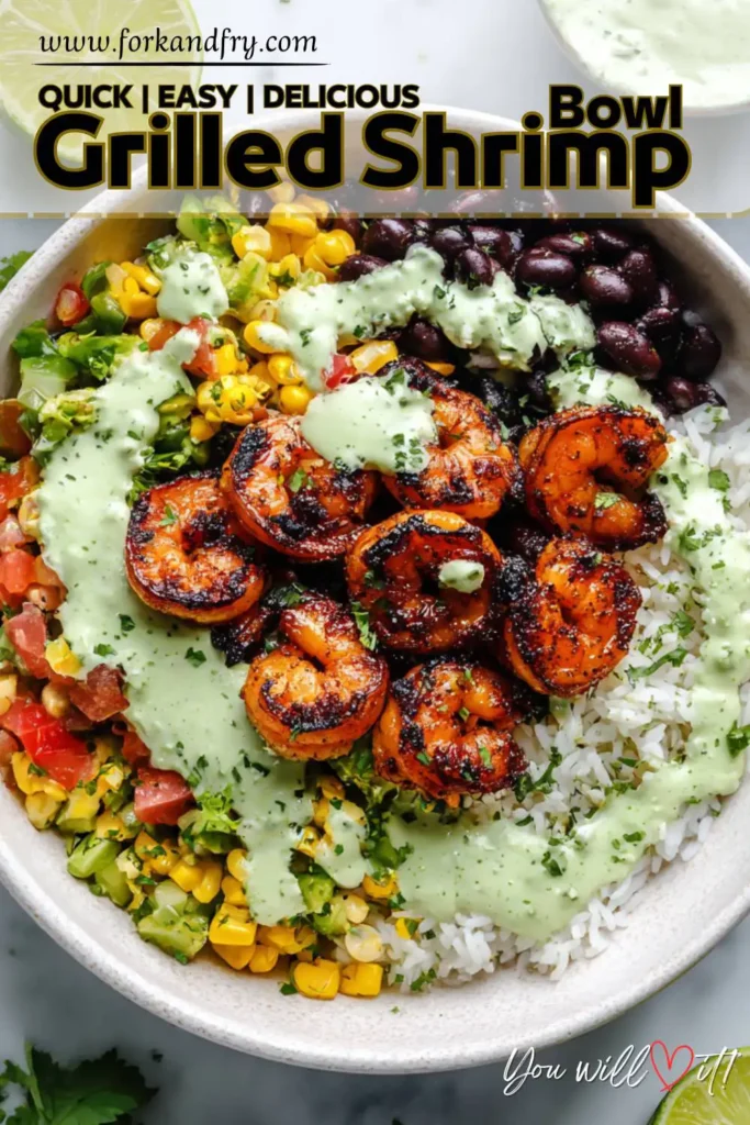 Grilled Shrimp Bowl for Summer Dinners Easy Grilled Shrimp Bowl for Summer Dinners