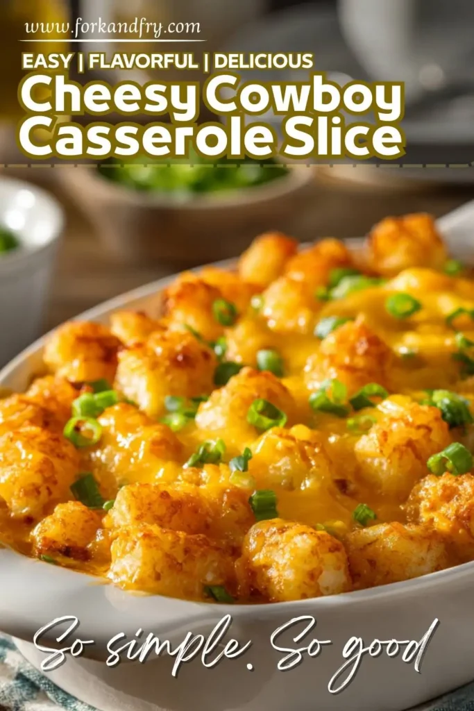 Ground beef casserole topped with crispy golden tater tots Ground beef casserole topped with crispy golden tater tots, just baked