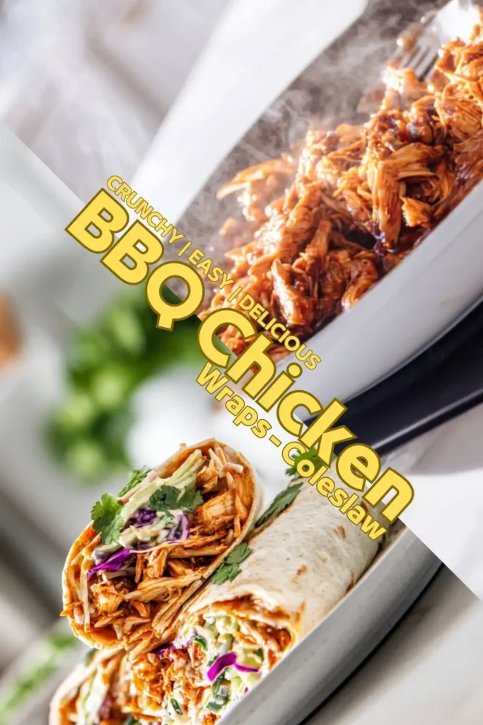 Healthy BBQ Chicken Wraps with Slaw Healthy BBQ Chicken Wraps with Slaw