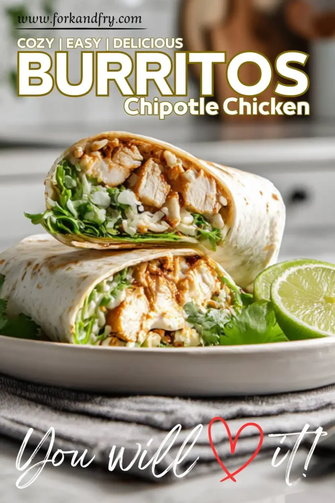 Healthy Chicken Burrito with Chipotle Ranch Dressing