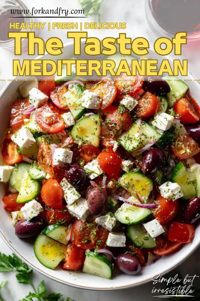 Healthy Mediterranean Chopped Salad