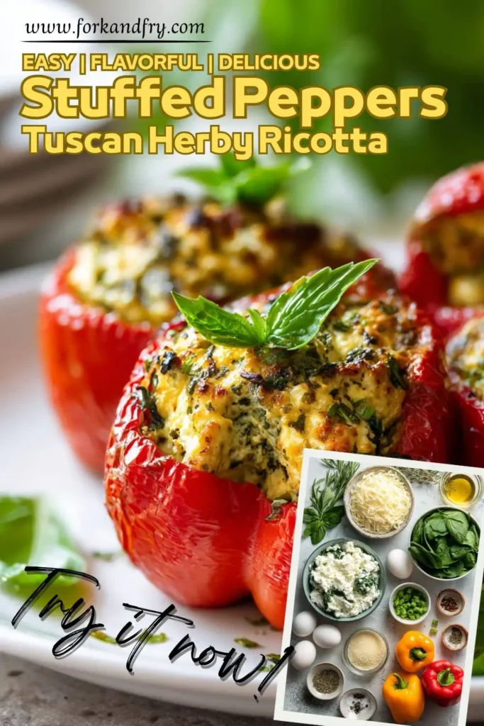 Herby Cheese Stuffed Bell Peppers Herby Cheese Stuffed Bell Peppers – Weeknight Favorite
