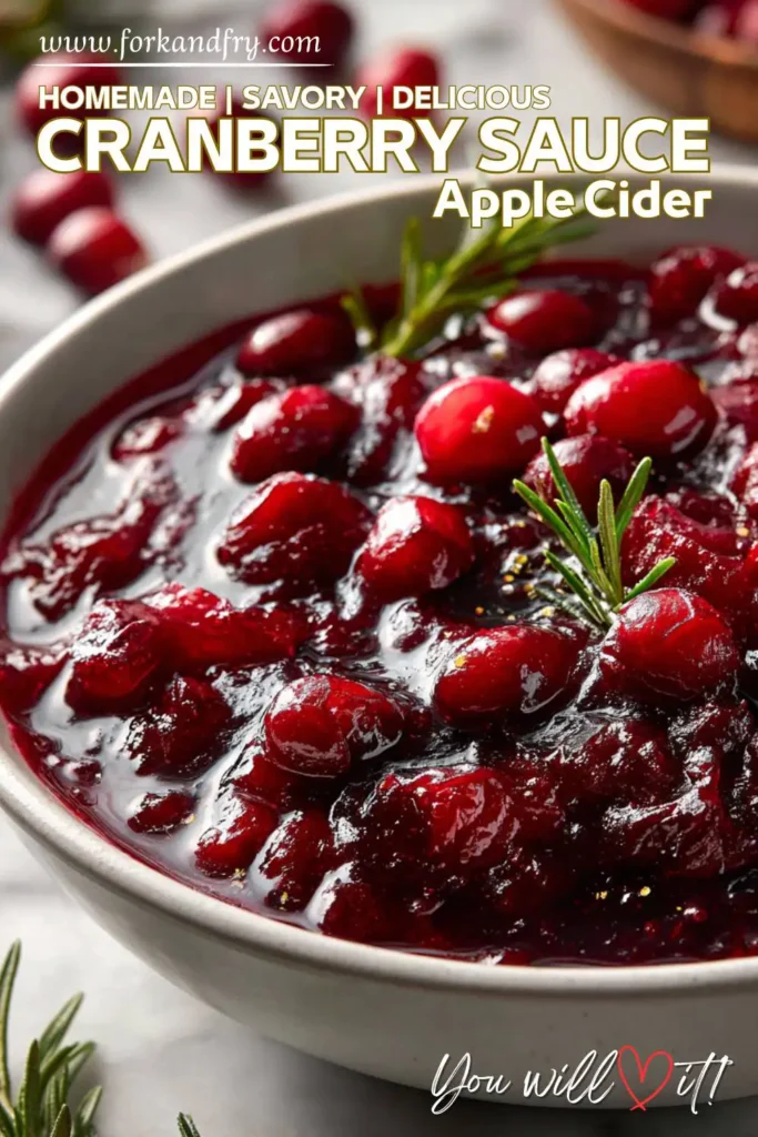 Holiday Apple Cider Cranberry Sauce Holiday Apple Cider Cranberry Sauce