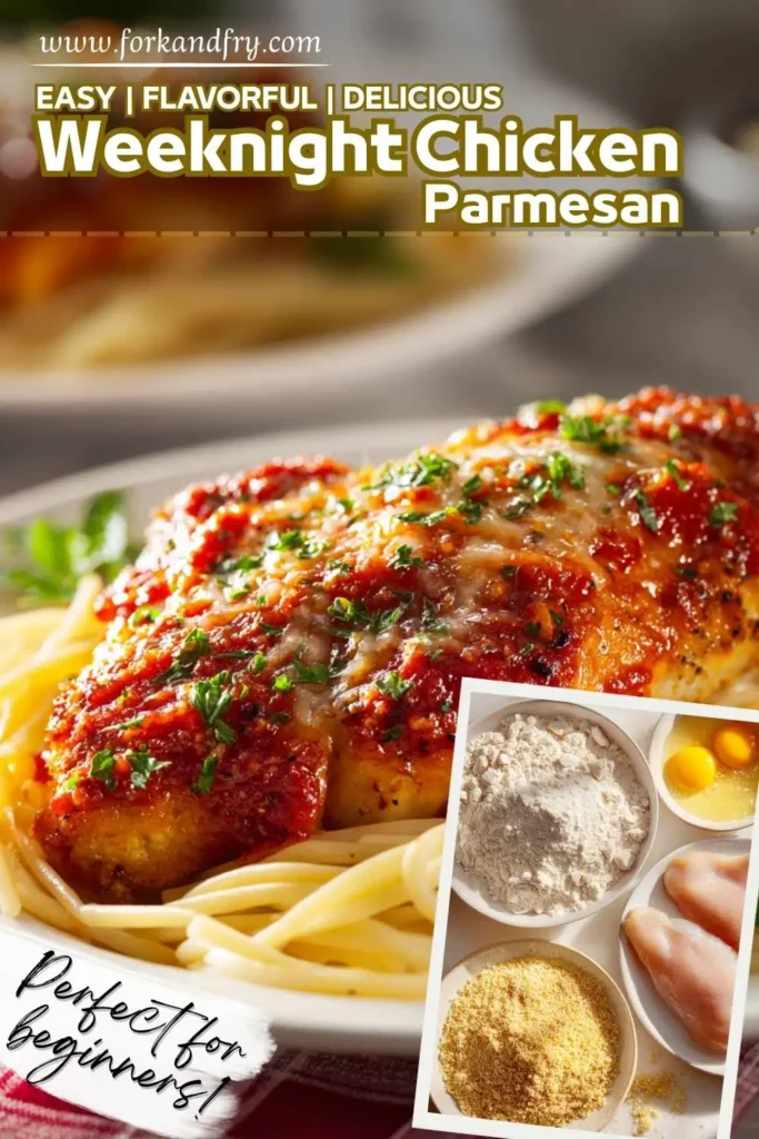 Keto baked chicken parmesan with almond flour Keto baked chicken parmesan with almond flour breading and fresh basil