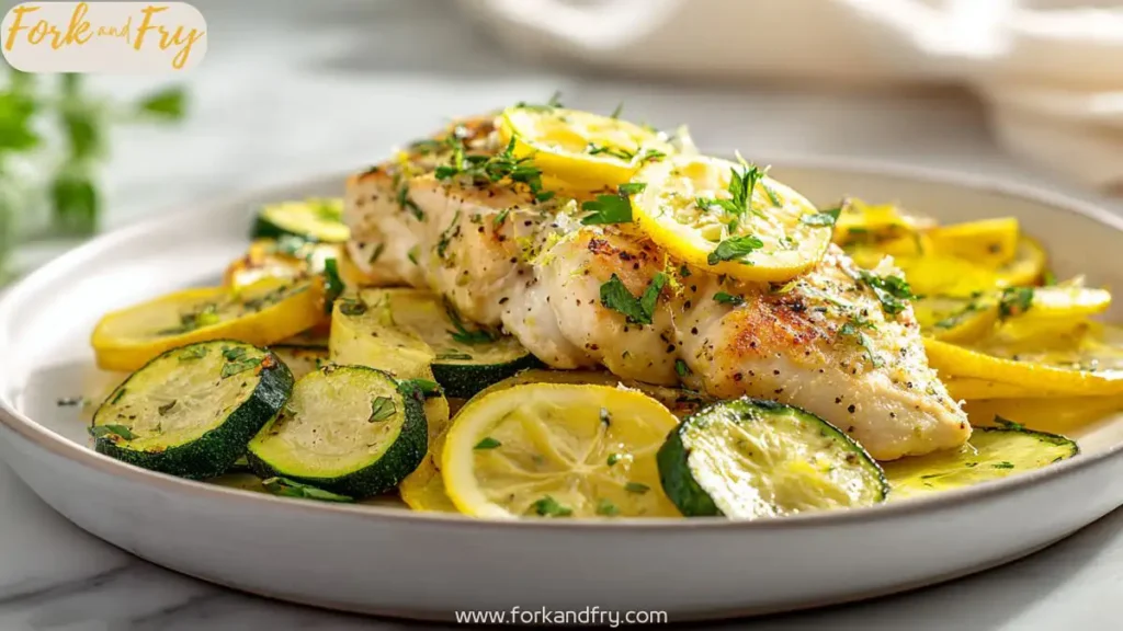emon Garlic Chicken with Zucchini & Squash Skillet – Easy 25-Minute Dinner