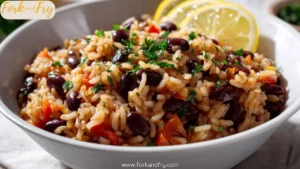 Healthy Mediterranean Rice and Beans