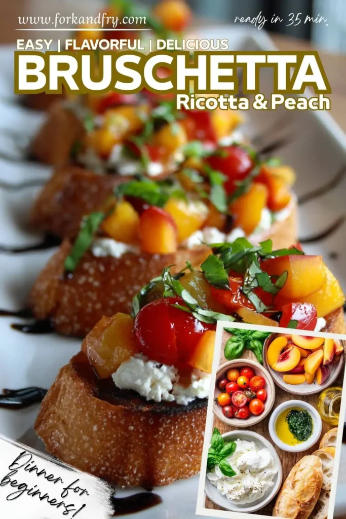 Peach Crostini Basil Balsamic Elegant Summer Peach Crostini with Basil u0026 Balsamic