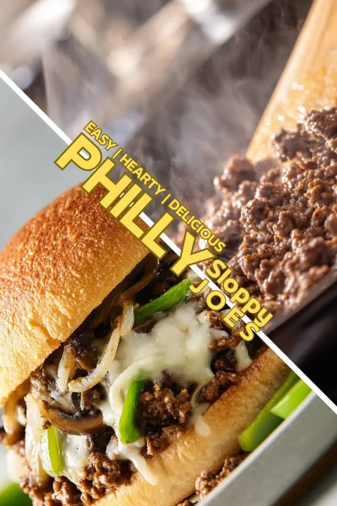 Easy 30-Minute Philly Cheesesteak Sloppy Joes Without Bacon