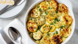 Roasted Garlic Parmesan Zucchini & Squash Bake