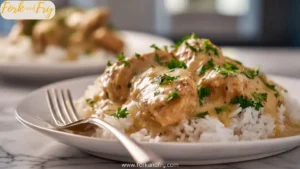 Creamy Southern Smothered Chicken & Rice Skillet