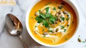 Spicy Roasted Butternut Squash Soup with Creamy Coconut Milk