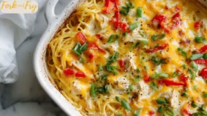 Spicy Southern Chicken Spaghetti Bake (Cheesy & Irresistible!)