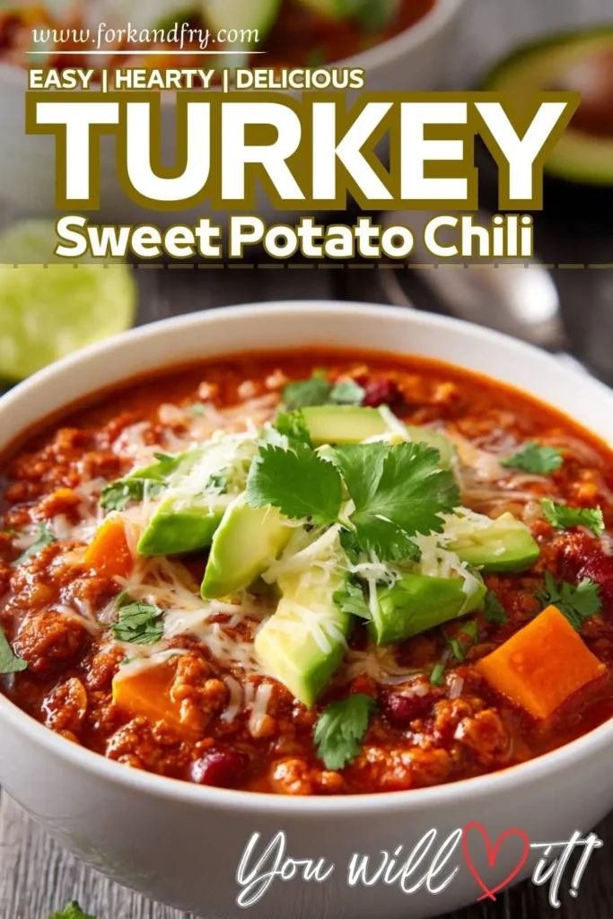 Sweet potato chili with black beans and ground turkey Sweet potato chili with black beans and ground turkey