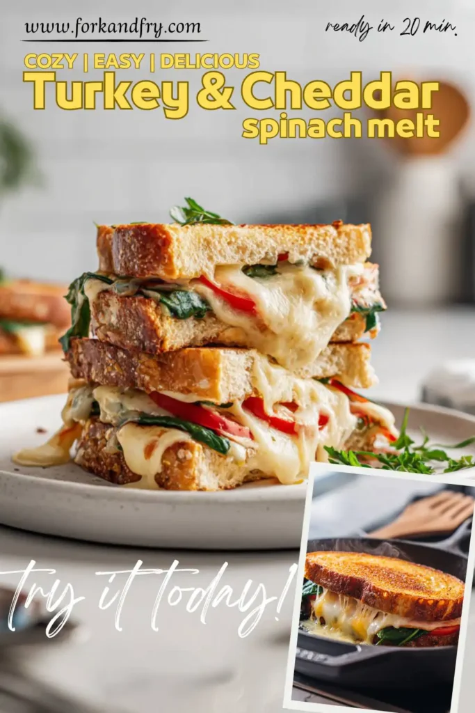 Turkey Cheddar Melt with Tomato & Greens