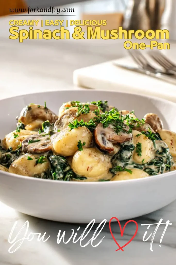 Vegetarian Gnocchi Skillet with Cream Sauce