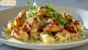 Velvety Chicken Gnocchi in Garlic Cream Sauce