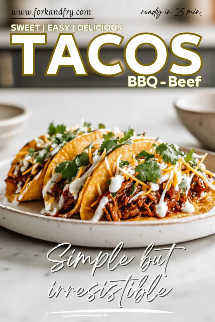 Weeknight Honey BBQ Beef Tacos