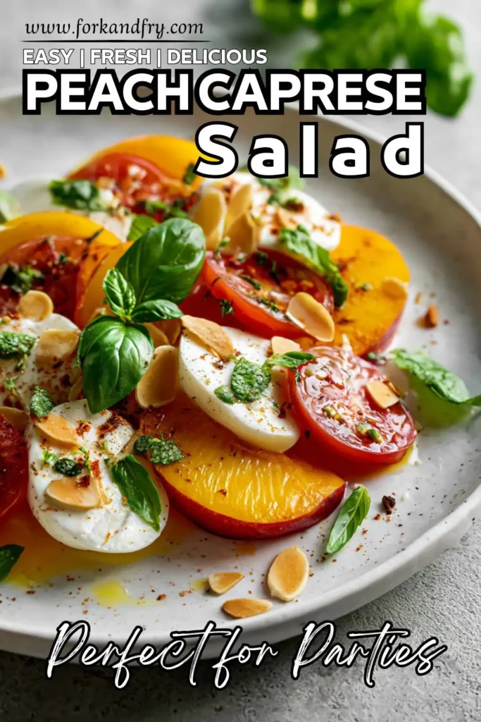 10-Minute Fruit Caprese with Peaches