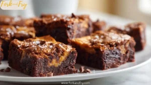 Fudgy Caramel Swirl Brownies