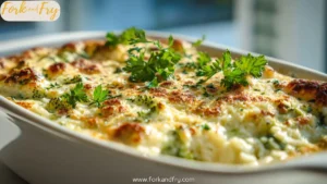 Creamy Broccoli Chicken Rice Bake