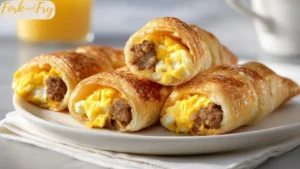 Cheesy Beef Sausage Egg Breakfast Roll-Ups