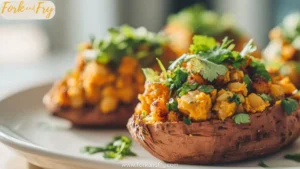 Mediterranean Chickpea-Stuffed Sweet Potatoes