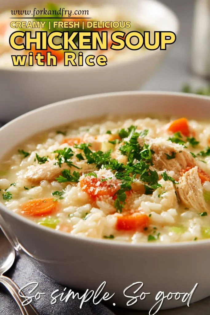Cozy One-Pot Chicken Rice Soup