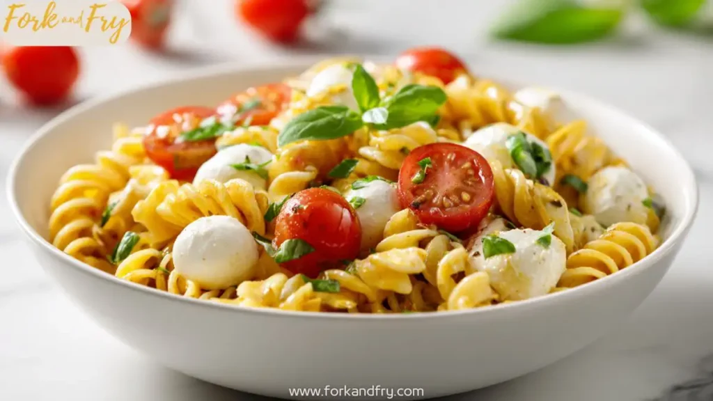 Creamy Caprese Pasta Salad for Summer BBQs