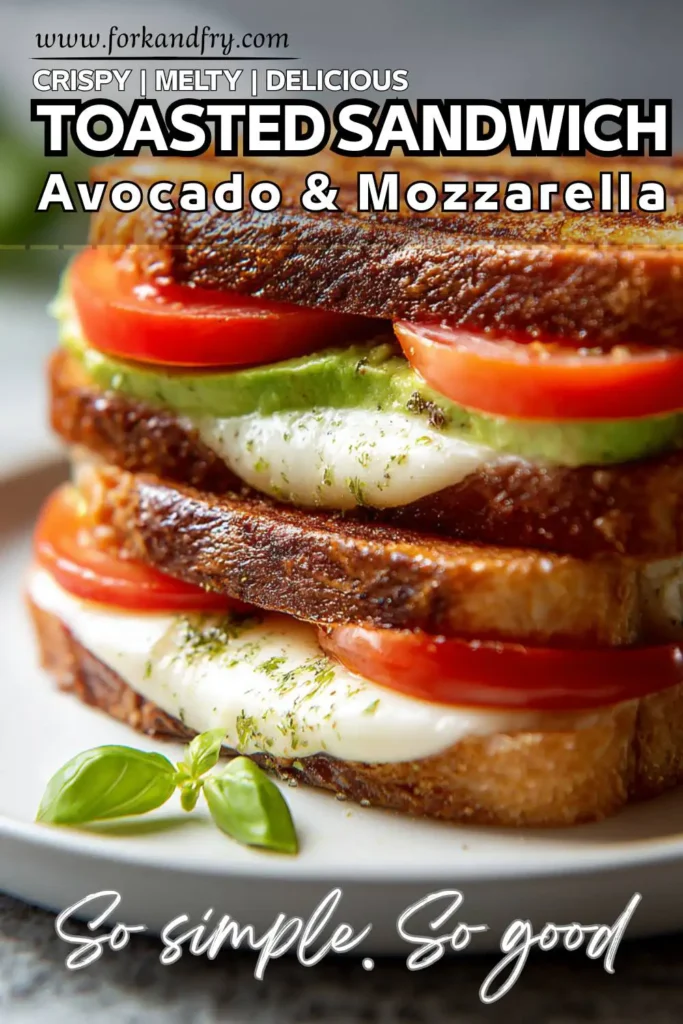 Crispy Tomato Grilled Cheese with Avocado