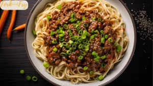 Easy Mongolian Ground Beef Noodles