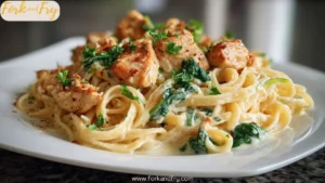 High-Protein Garlic Parmesan Chicken Pasta