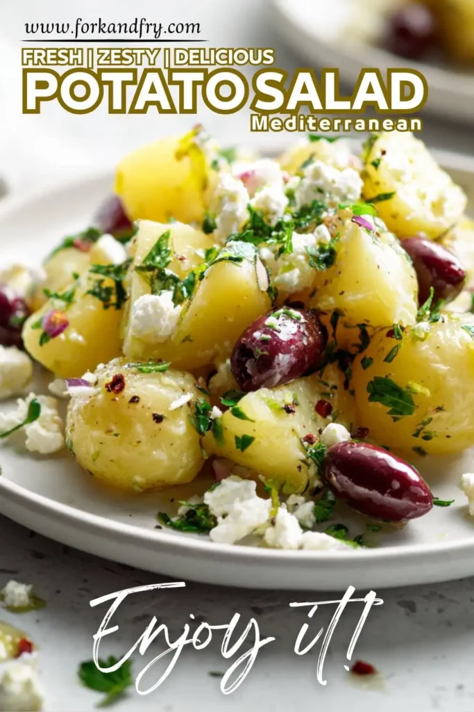 Mediterranean potato salad with extra lemon Mediterranean potato salad with extra lemon and garlic
