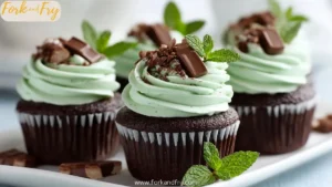 Mint Chocolate Ganache Cupcakes