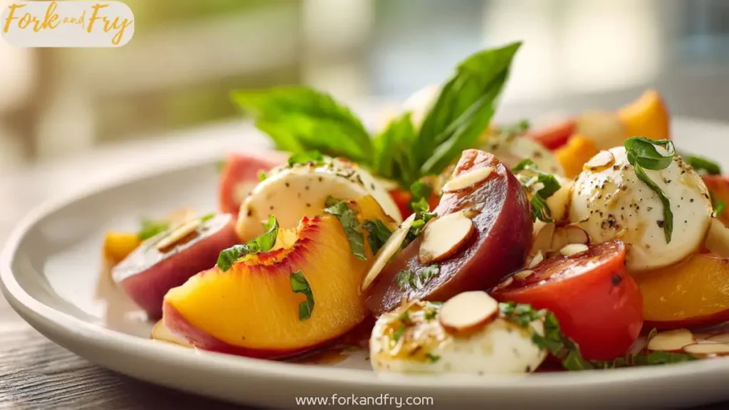 Easy Peach Caprese Salad for Summer