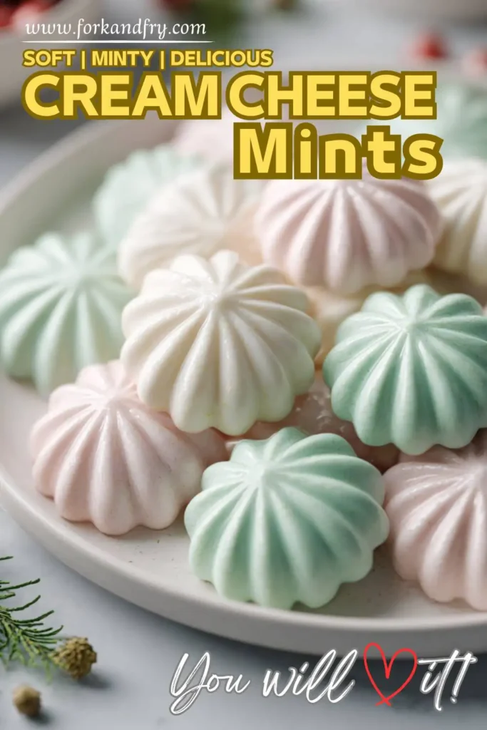 Peppermint Cream Cheese Mints Baby Shower Cream Cheese Mints in Pastel Colors