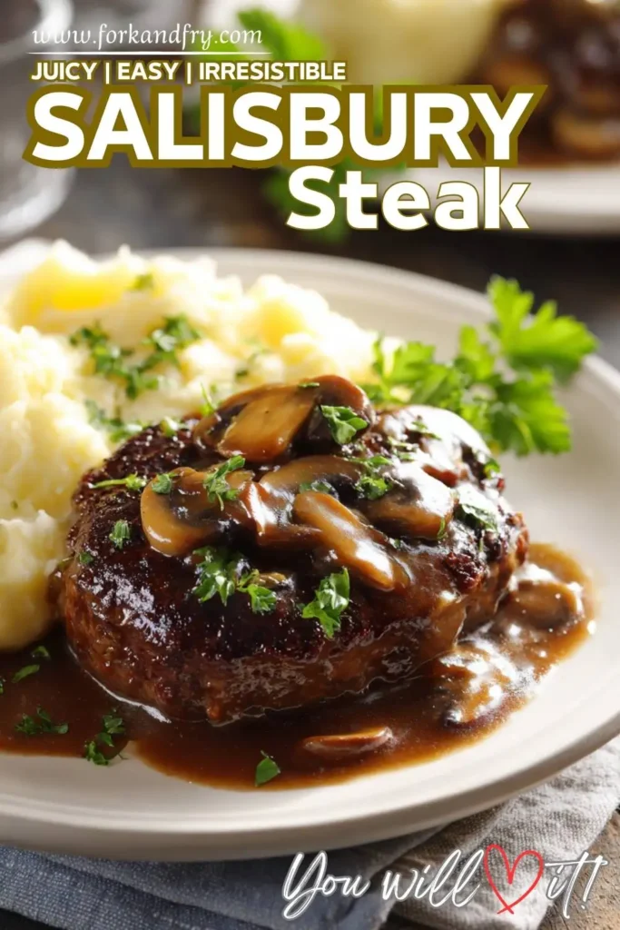 Salisbury steak meal prep containers with gravy green beans Salisbury steak meal prep containers with gravy, rice, and green beans.