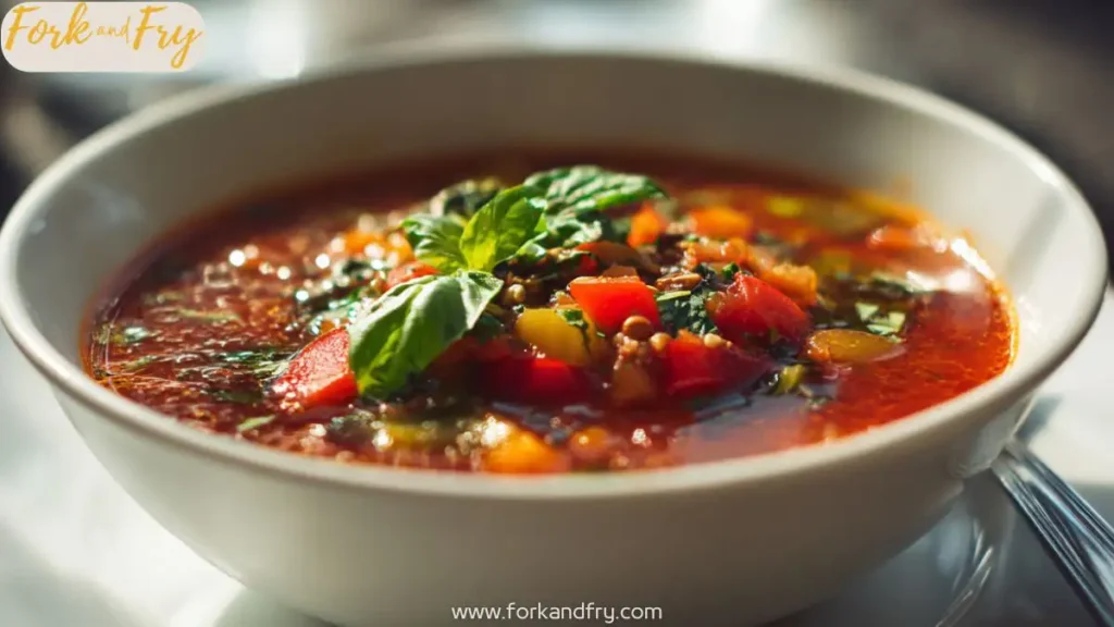 Cozy Vegan Stuffed Pepper Soup Recipe
