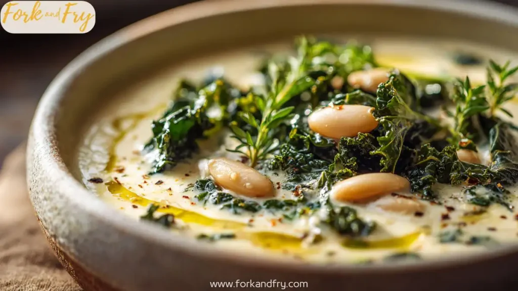 Creamy White Bean Soup with Kale
