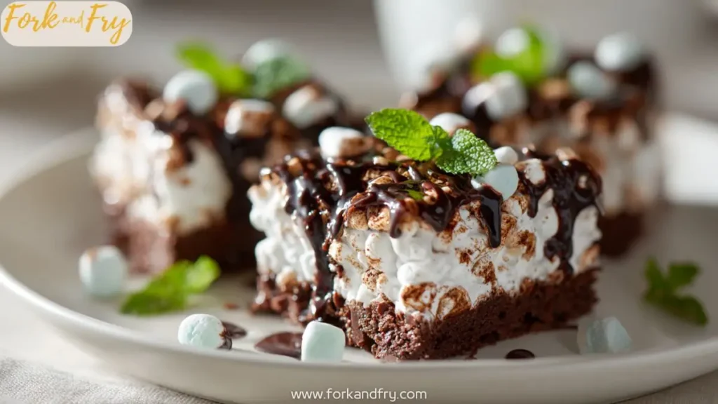 Easy s’mores bars made with graham cracker crust, chocolate, and marshmallows