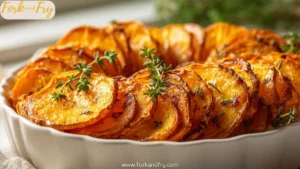 Baked Sweet Potato Slices – Cheesy, Golden & Crowd-Pleasing