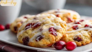 Cranberry Orange Cookies with Zesty Glaze