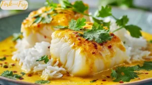 Cod Fish Coconut Curry Baked Cod