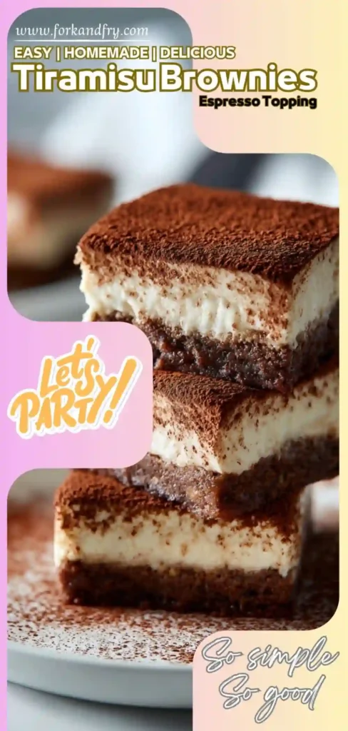 Coffee Dessert Brownies Espresso-soaked brownies with creamy layer