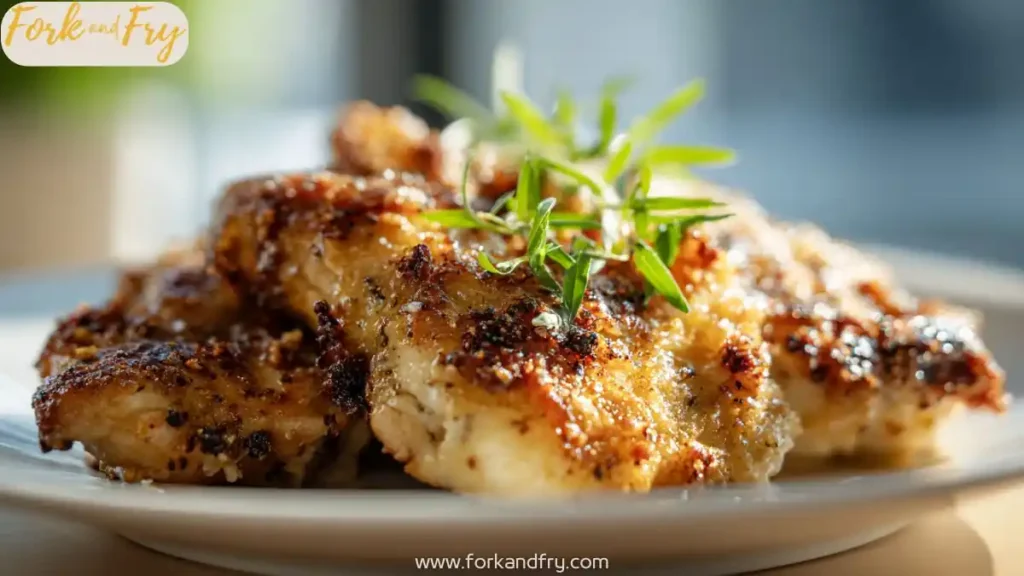 Slow cooker chicken in garlic cream sauce with tomatoes and herbs