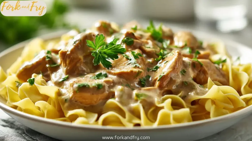 Creamy Ground Turkey Stroganoff