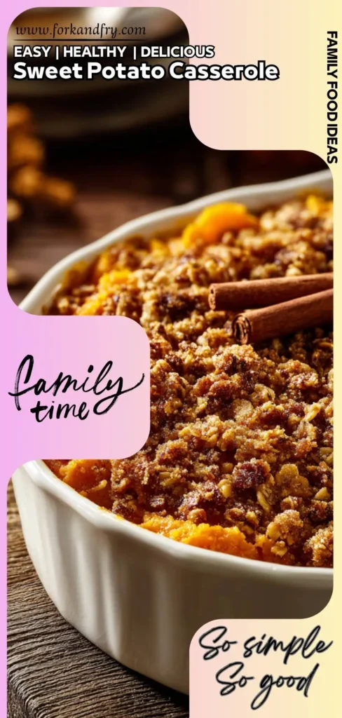 Creamy Yam Casserole with Crumble Topping Classic sweet potato casserole with coconut milk and crunchy topping