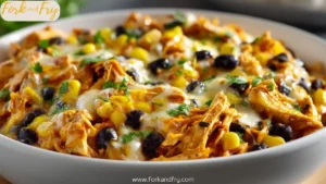 Crockpot Chicken Enchiladas Casserole