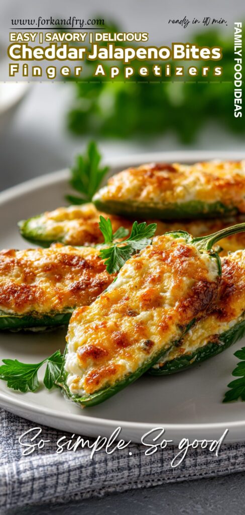 Easy Baked Jalapeño Appetizers for Parties Spicy jalapeños filled with cheddar and cream cheese, baked to perfection
