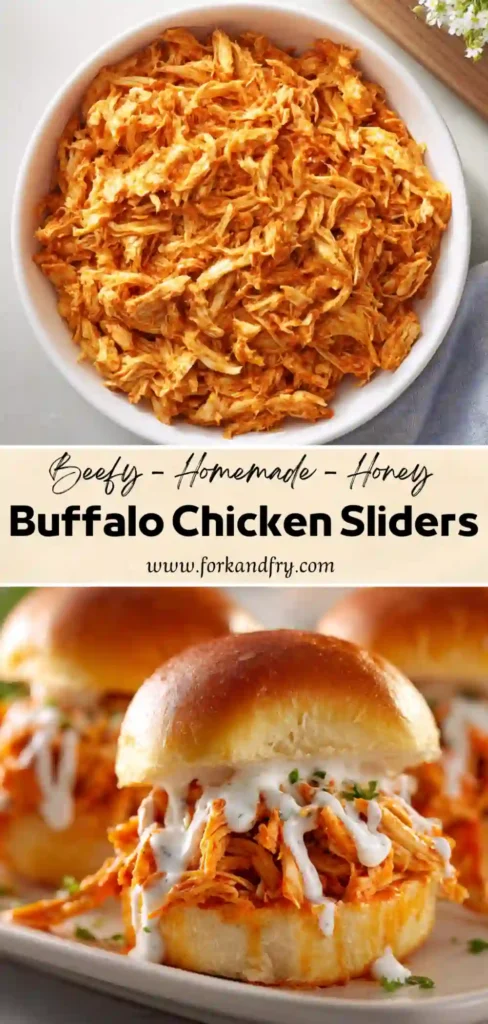 Easy Buffalo Chicken Sliders for Parties Easy buffalo chicken sliders fresh from the oven