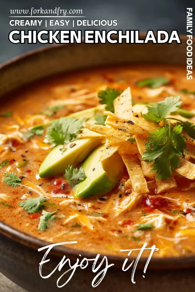 Easy Chicken Enchilada Soup